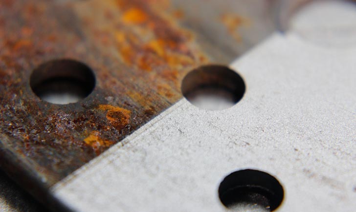 rdza usunięta laserowo